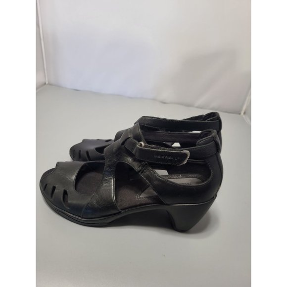 Merrell Black Cycling Performance Footwear Leather size 7 - Picture 4 of 7